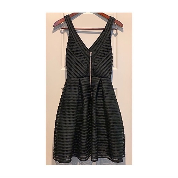 NWT MAJE Rayure Mesh dress in midnight blue, size2, worn once